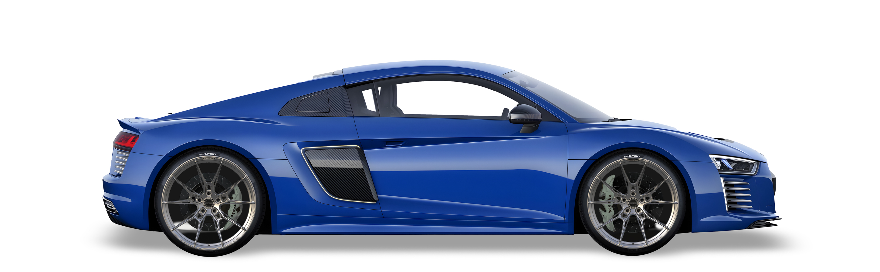 Blue Audi R8 in Aura Forged Precision P763 Custom Forged Wheels