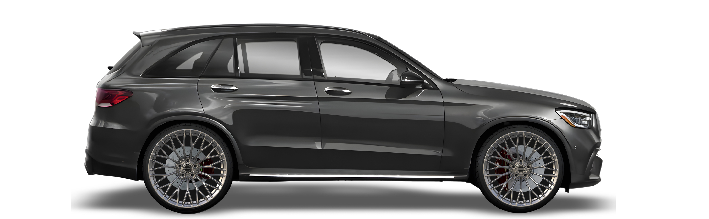 Black Mercedes Benz GLC 63 in Aura Forged Precision P762 Custom Forged Wheels