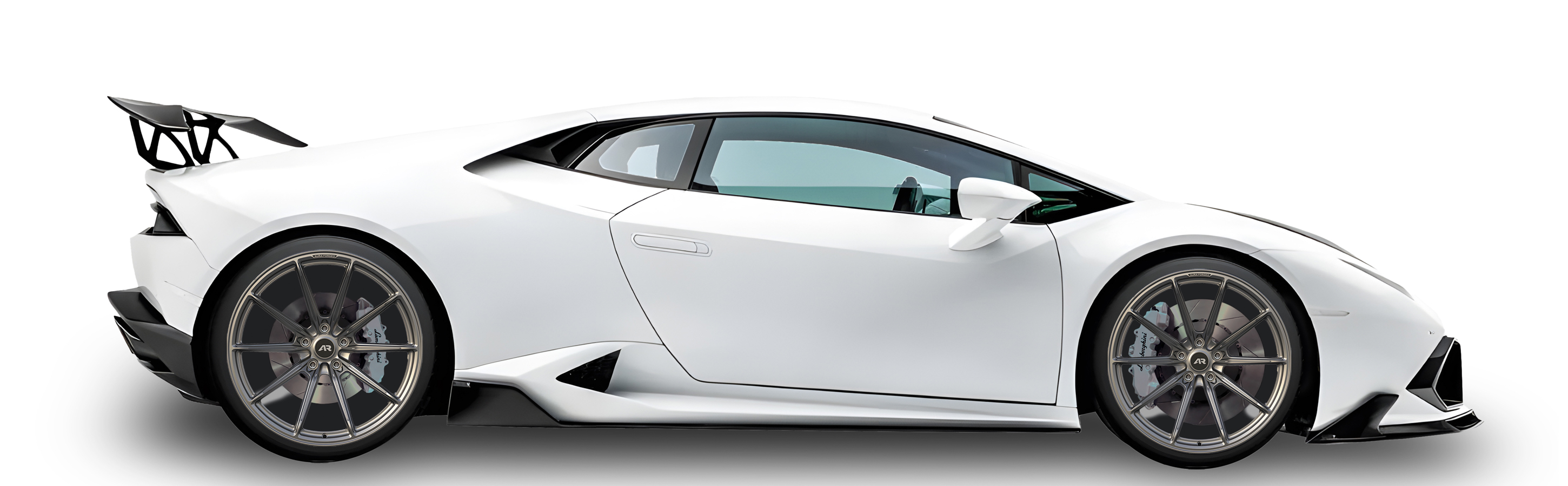 White Lamborghini Huracan in Aura Forged Precision P751 Custom Forged Wheels