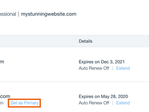 How to Change Your Primary and Redirected Domain Name?