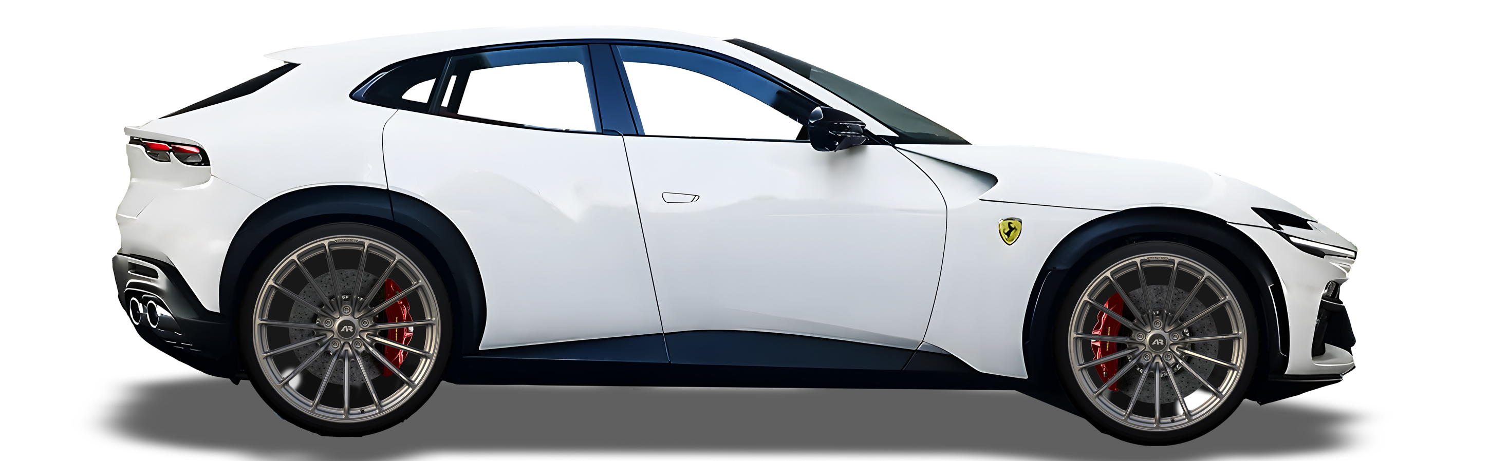 White Ferrari Purosangue in Aura Forged Precision P756 Custom Forged Wheels