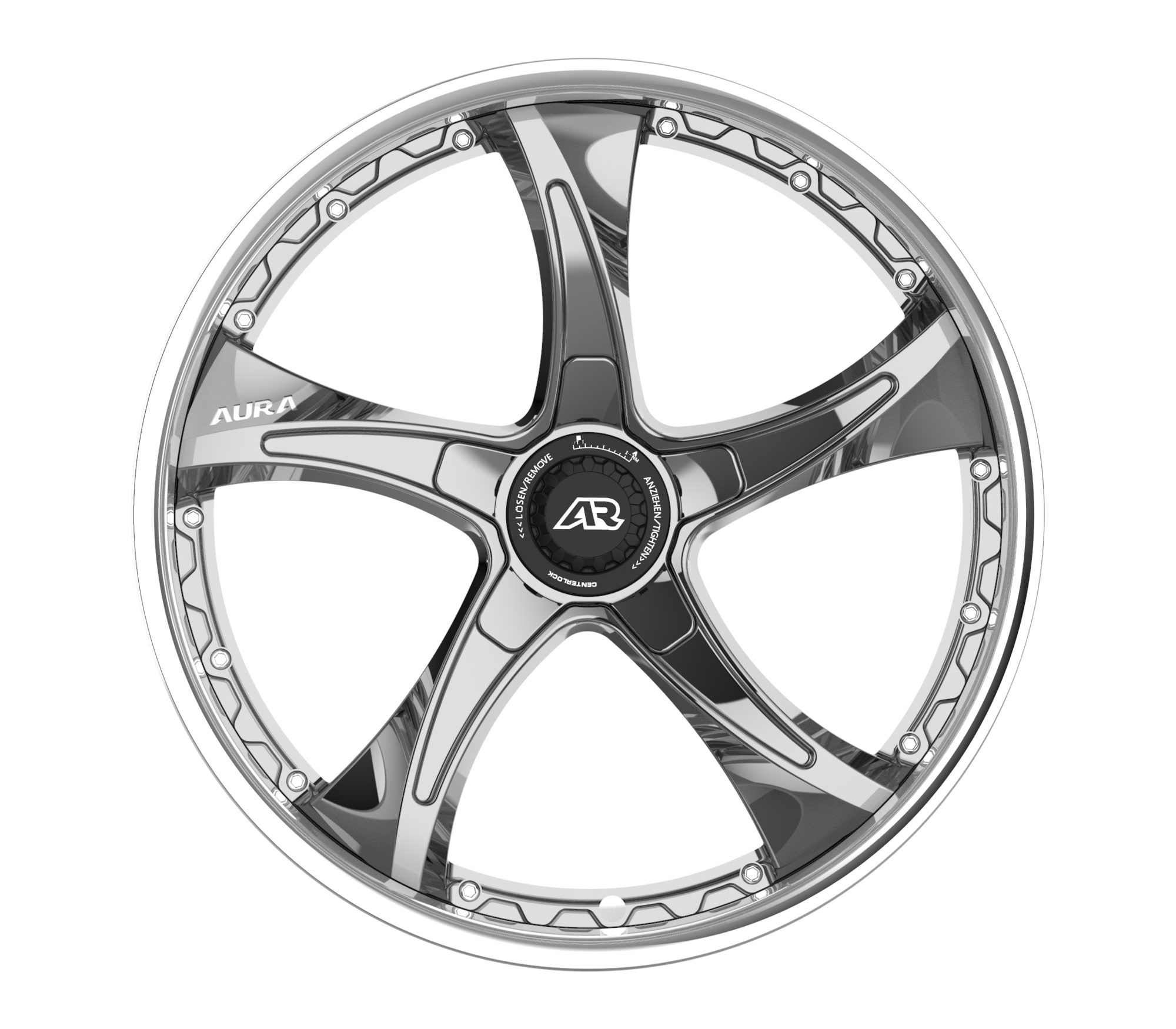 Aura Forged Modular Series AM-07C Full Polished Wheels