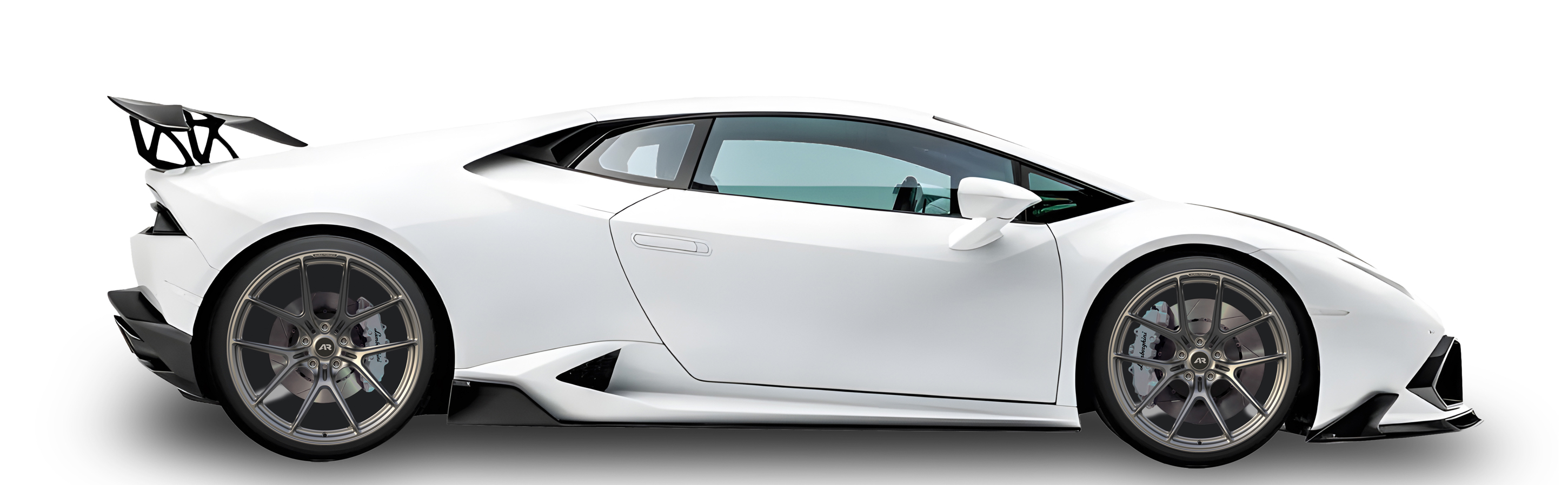 White Lamborghini Huracan in Aura Forged Precision P752 Custom Forged Wheels