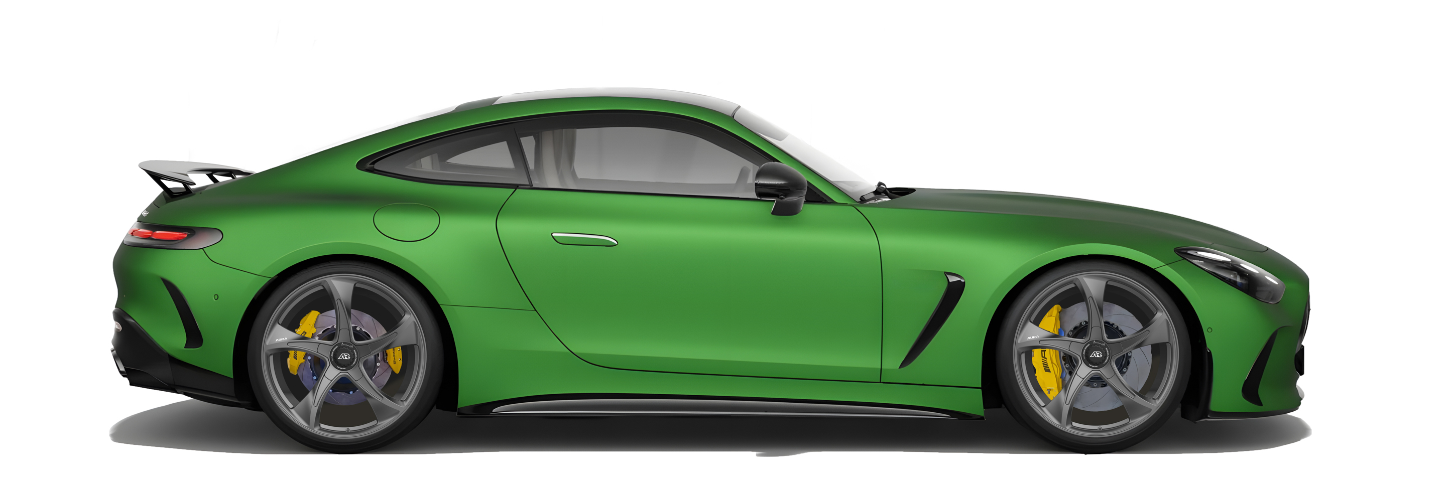 Dark Green Mercedez Benz AMG GT63  in Aura Forged Precision P760 Custom Forged Wheels