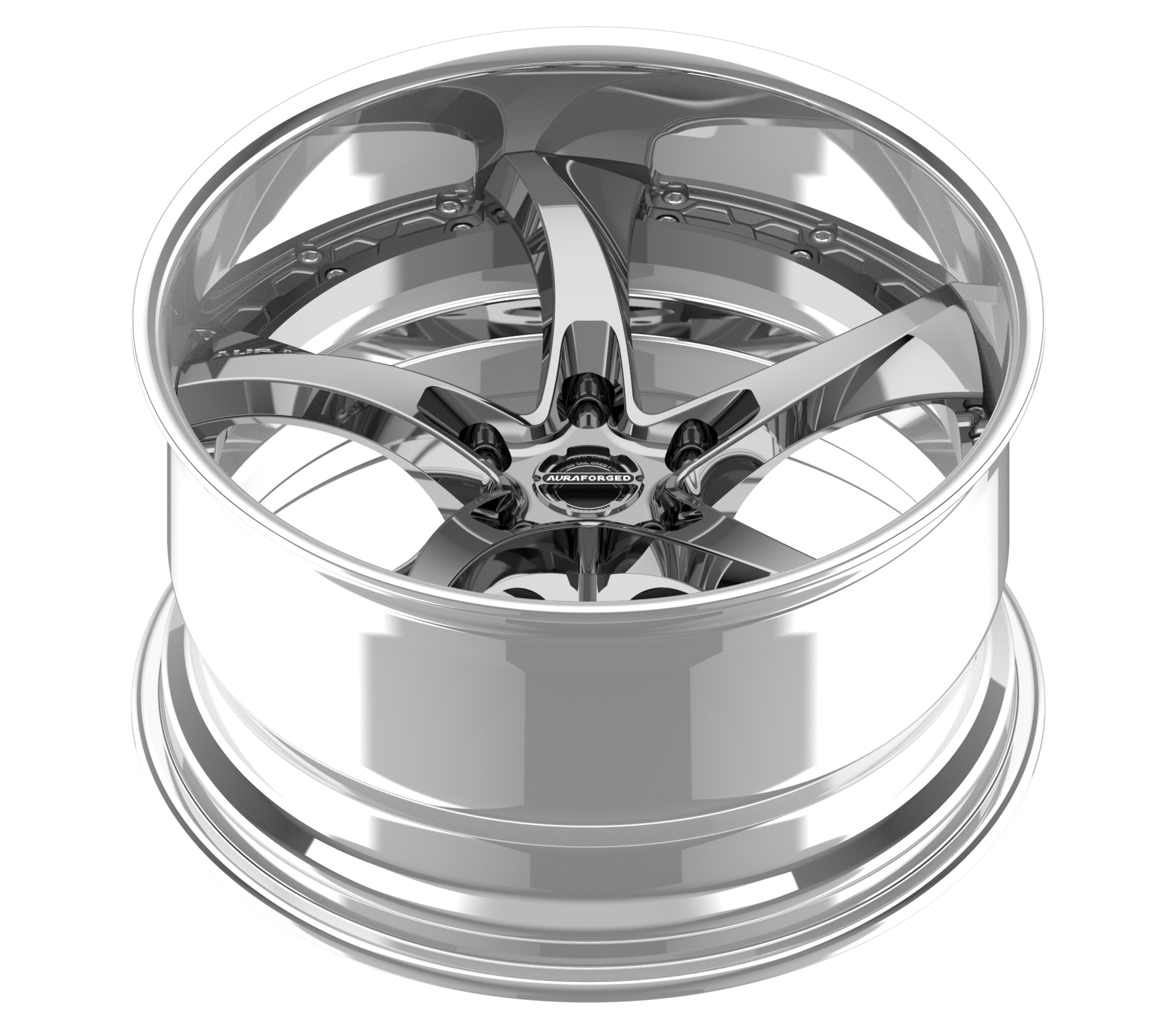 Aura Forged Modular Series AM-07P full polished Wheels