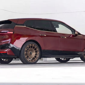 BMW iX with Aura Forged AF-06 satin bronze forged wheels
