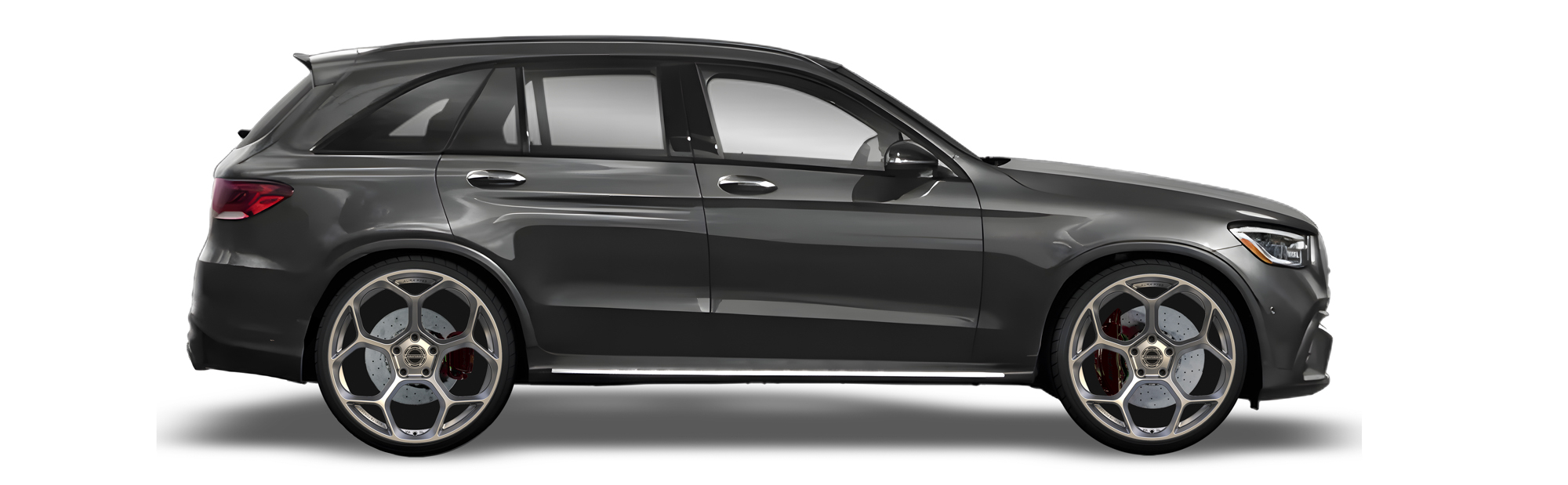 Black Mercedes Benz GLC 63 in Aura Forged Precision P765 Custom Forged Wheels