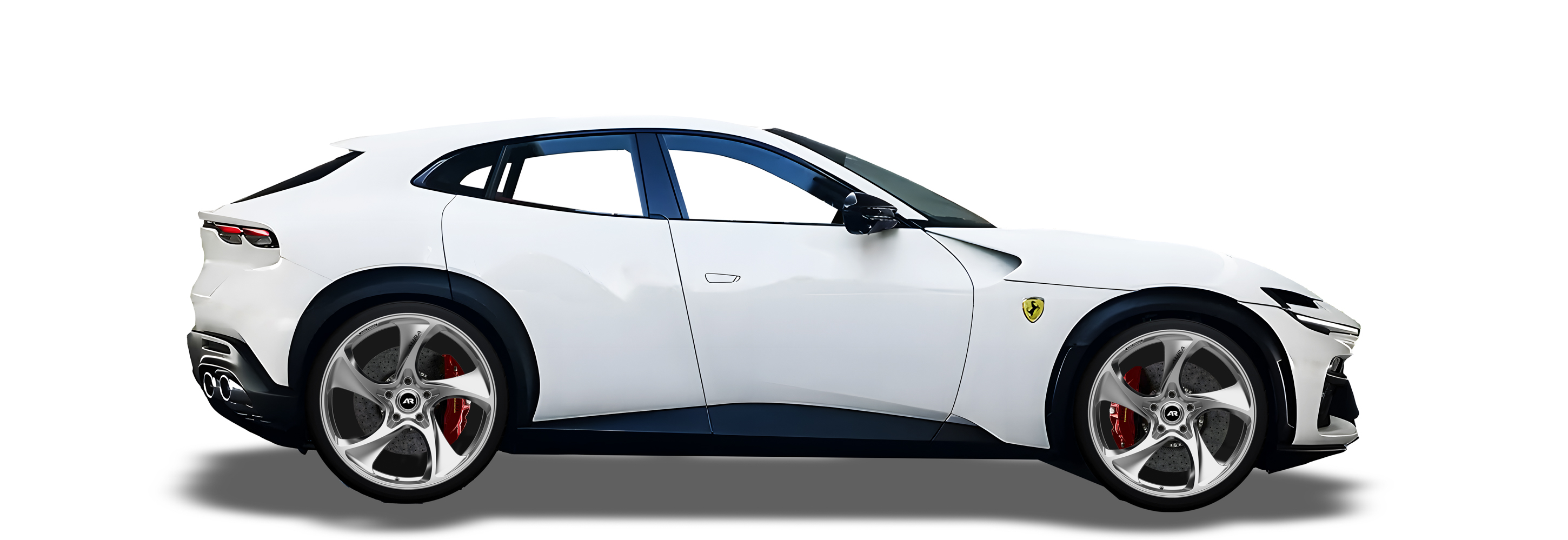 White Ferrari Purosangue in Aura Forged Precision P759 Custom Forged Wheels