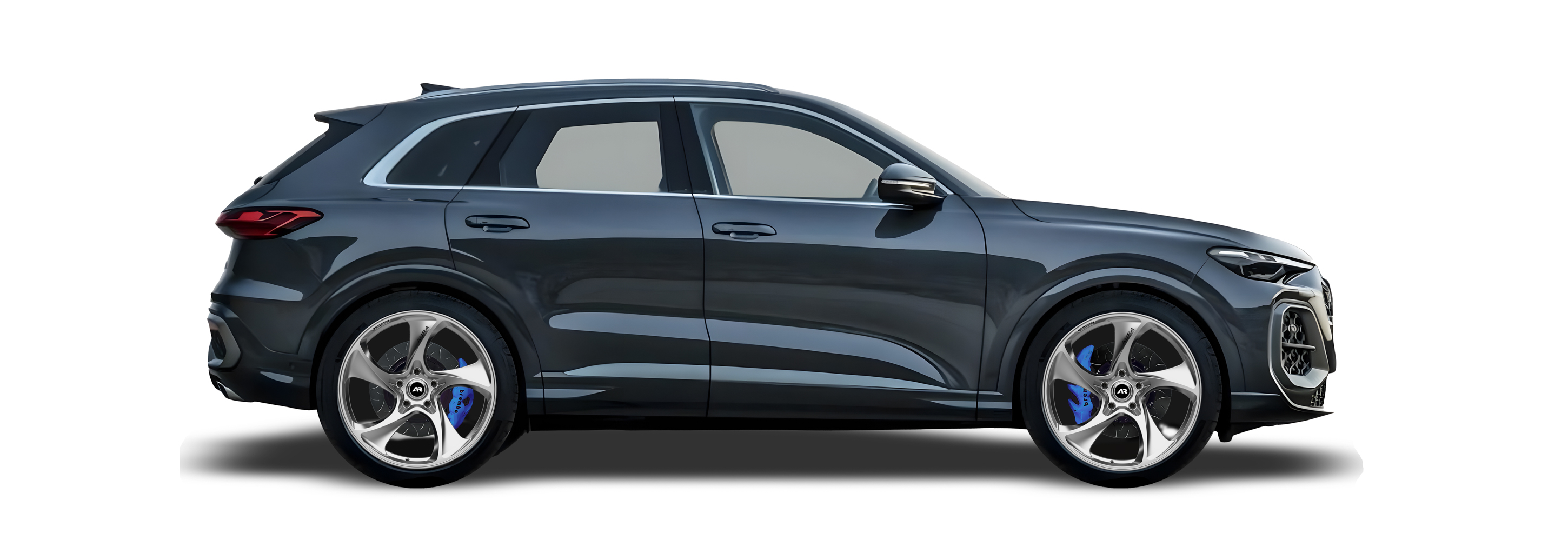 Blue Audi Q5 in Aura Forged Precision P759 Custom Forged Wheels