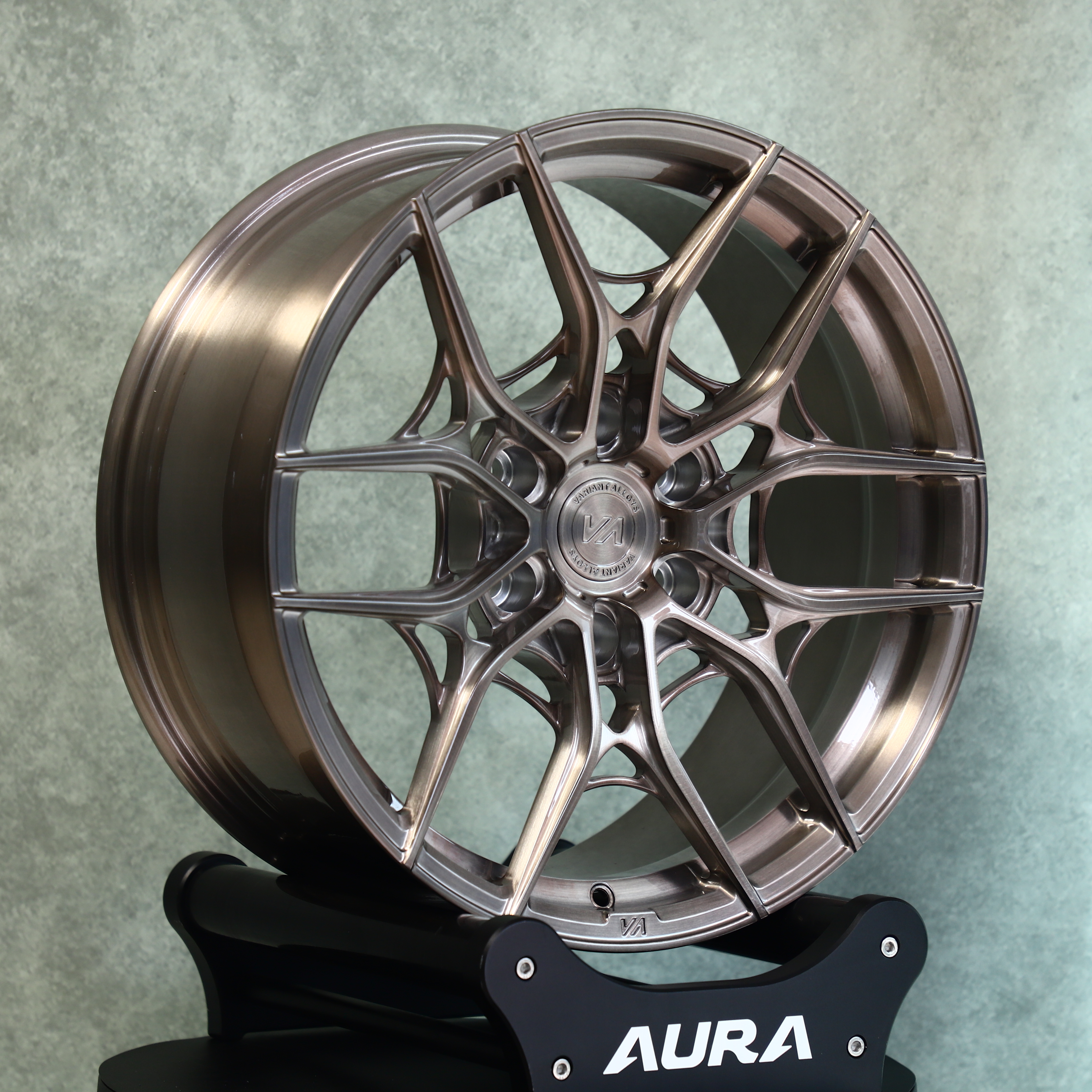 Aura Forged Atelier Toyota Fortuner 2022 Custom Forged Wheels Brushed Bronze