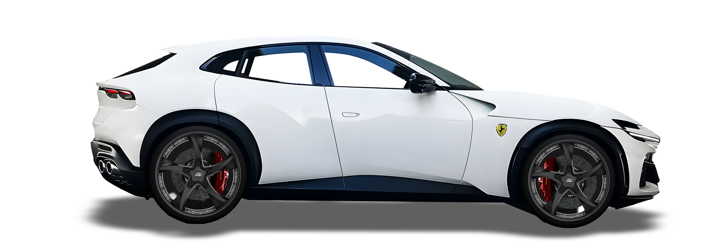 White Ferrari Purosangue in Aura Forged Precision P760 Custom Forged Wheels