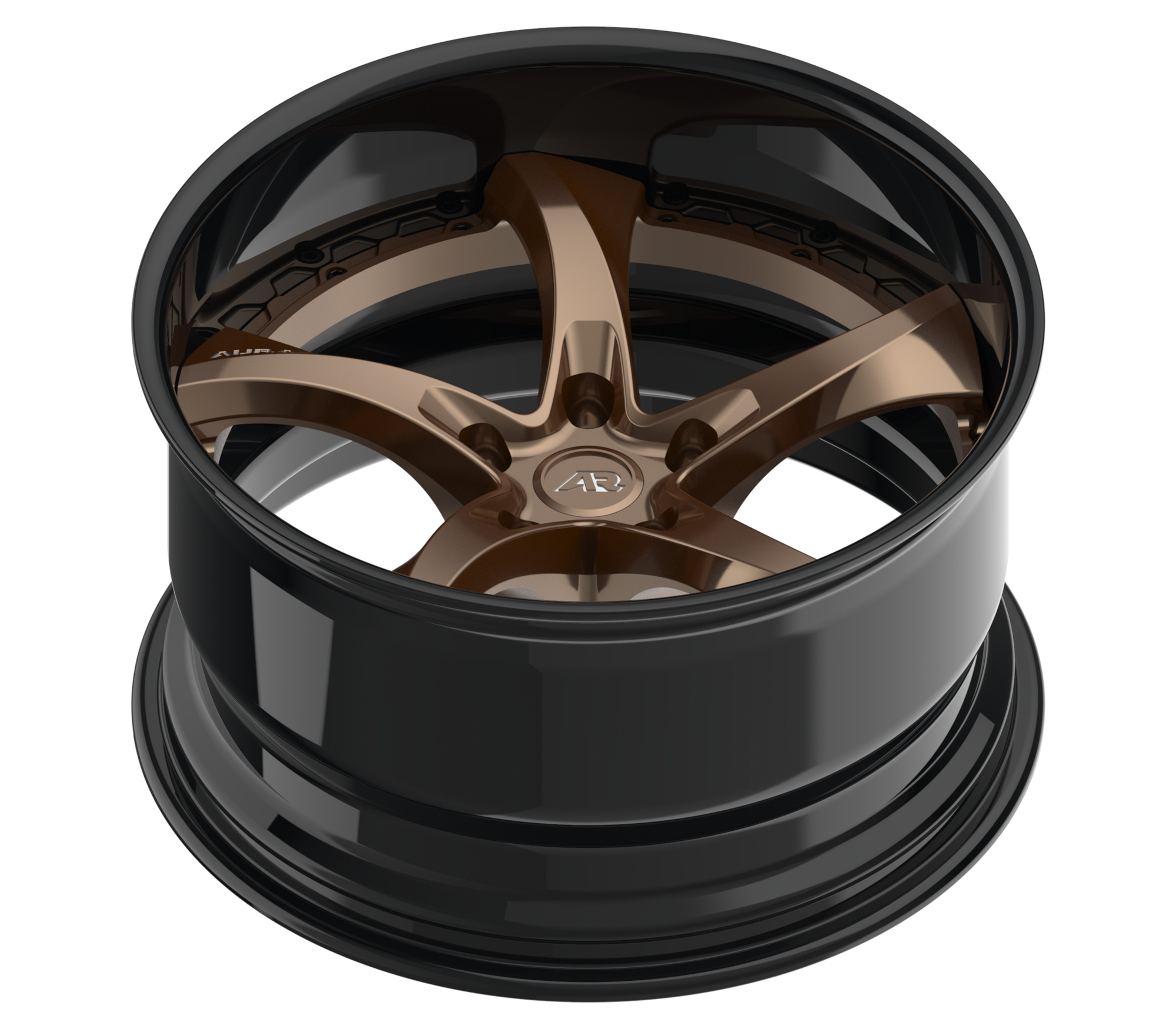 Aura Forged Modular Series AM-07P Satin Bronze Wheels