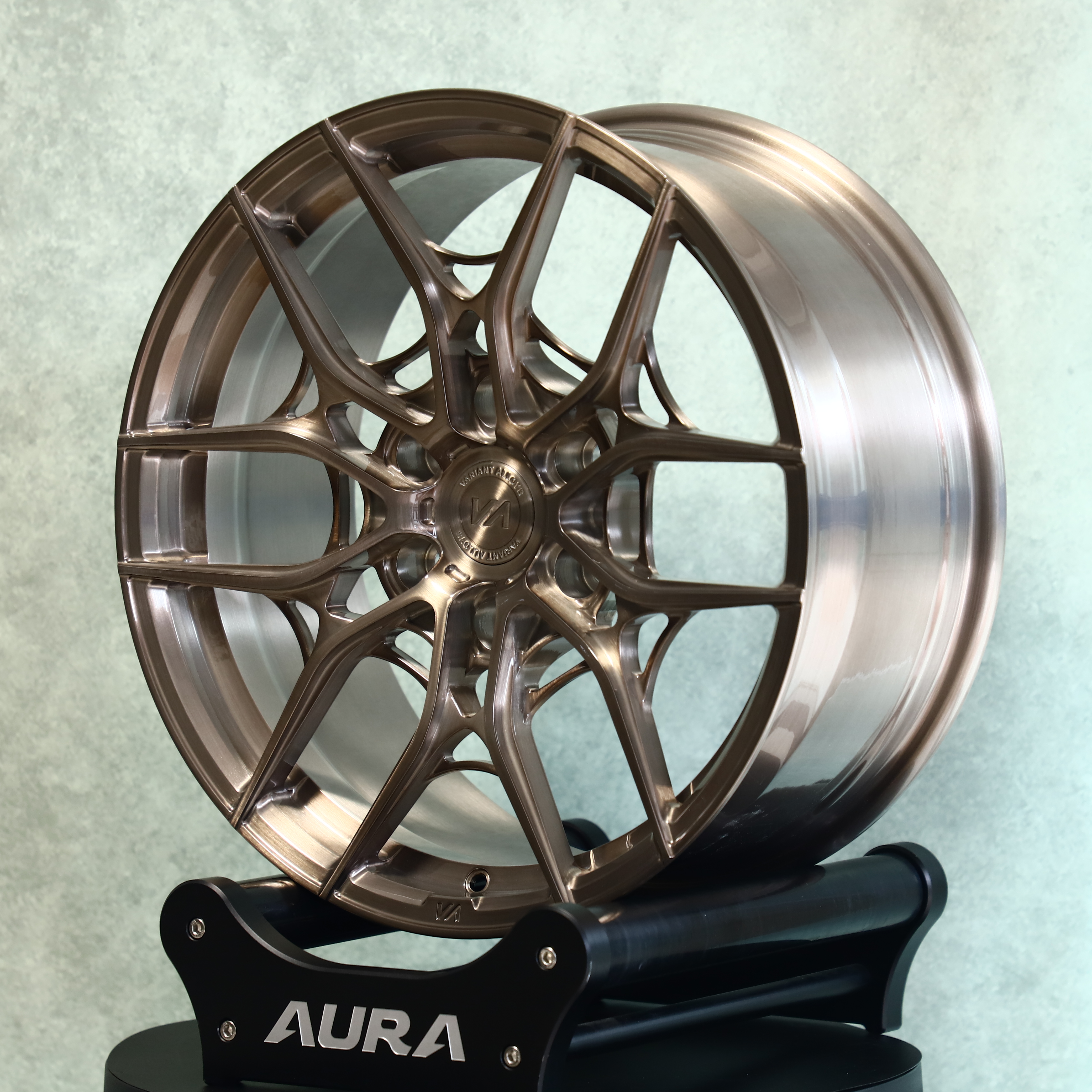 Aura Forged Atelier Toyota Fortuner 2022 Custom Forged Wheels Brushed Bronze