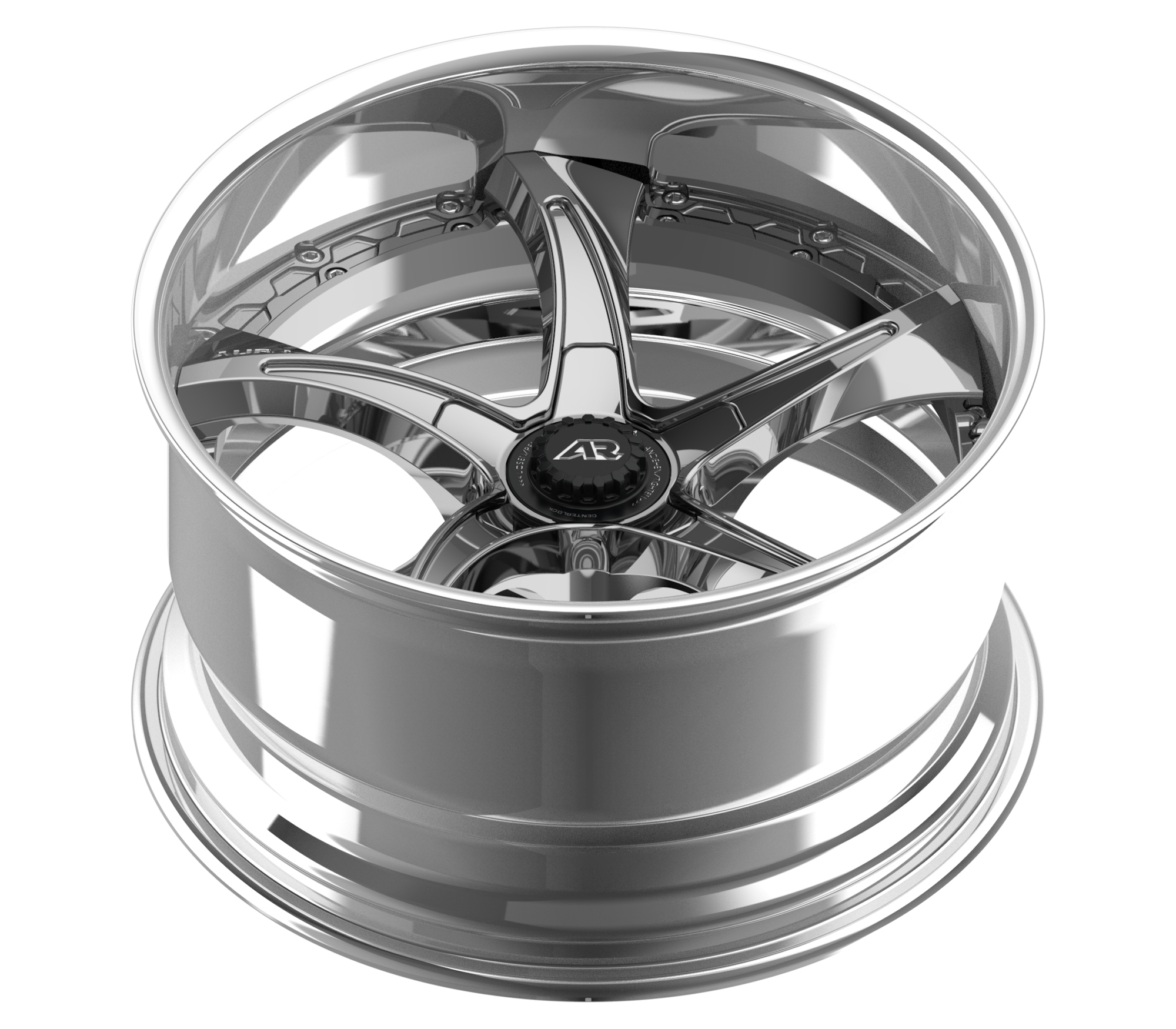 Aura Forged Modular Series AM-07C Full Polished Wheels