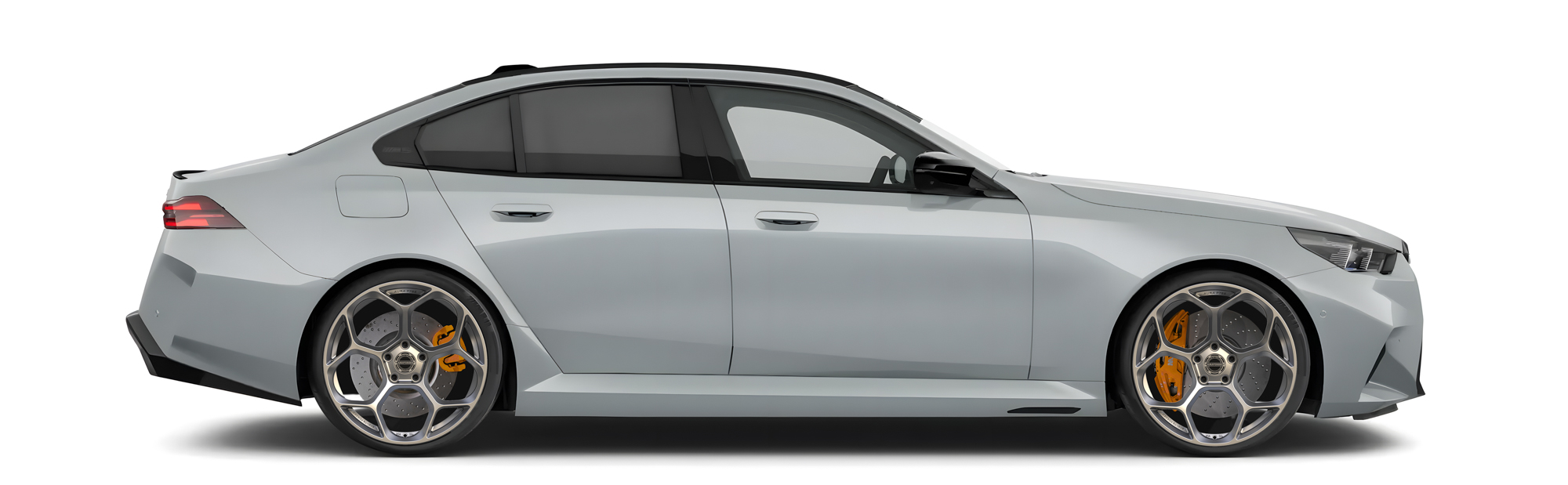 Grey BMW M5 Competition Coupe in Aura Forged Precision P765 Custom Forged Wheels