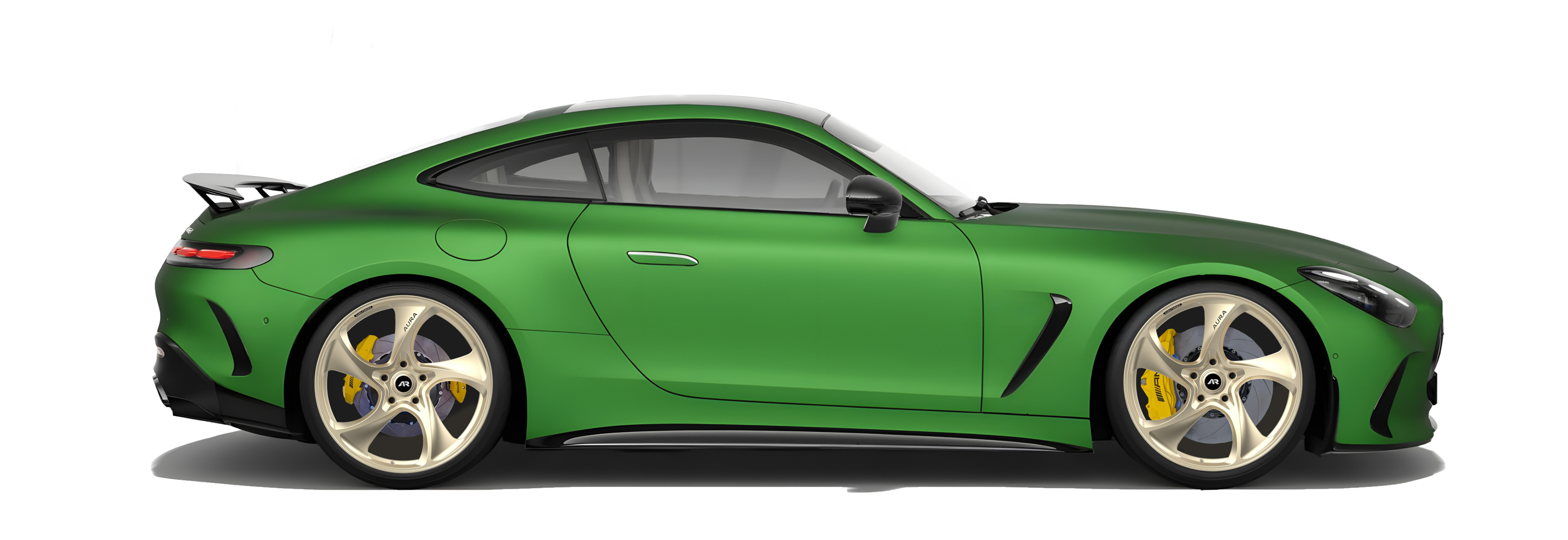 Dark Green Mercedez Benz AMG GT63  in Aura Forged Precision P759 Custom Forged Wheels