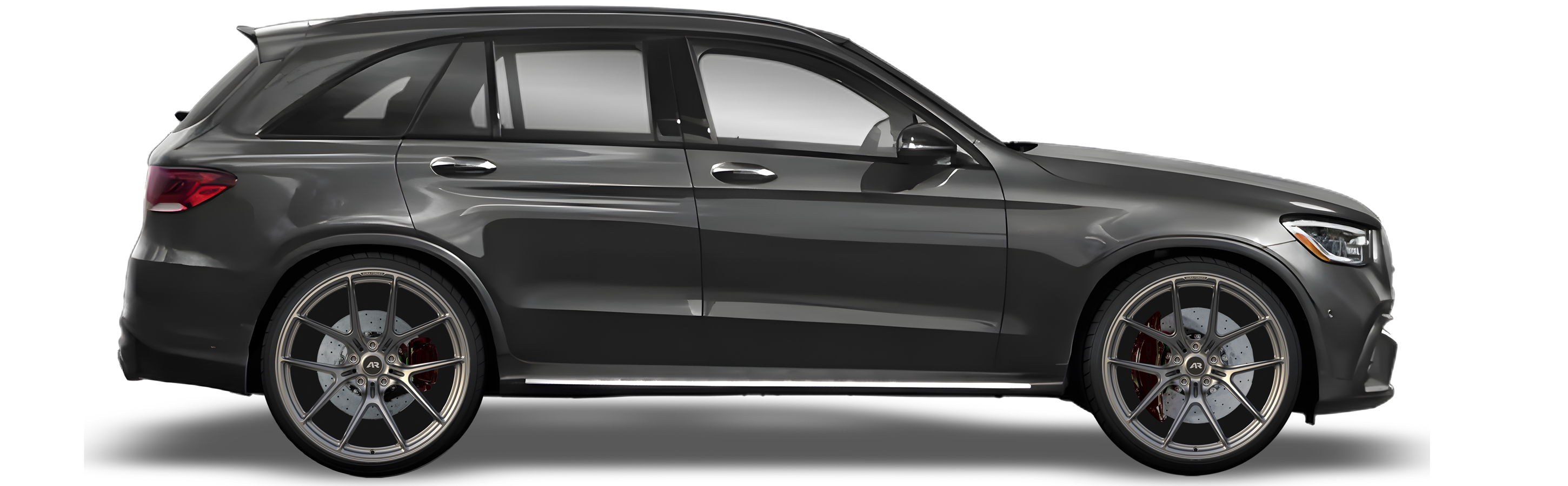 Black Mercedes Benz GLC 63 in Aura Forged Precision P752 Custom Forged Wheels