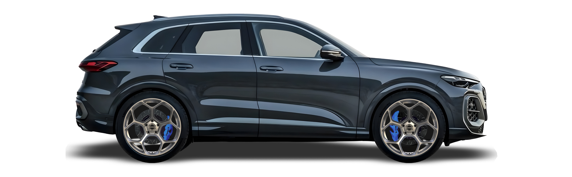 Blue Audi Q5 in Aura Forged Precision P765 Custom Forged Wheels