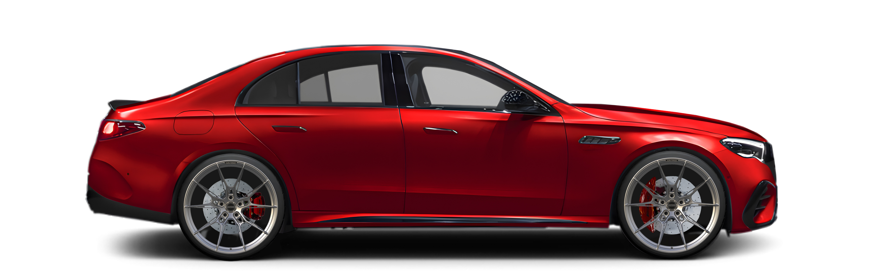 Red Ferrari F90 in Aura Forged Precision P763 Custom Forged Wheels