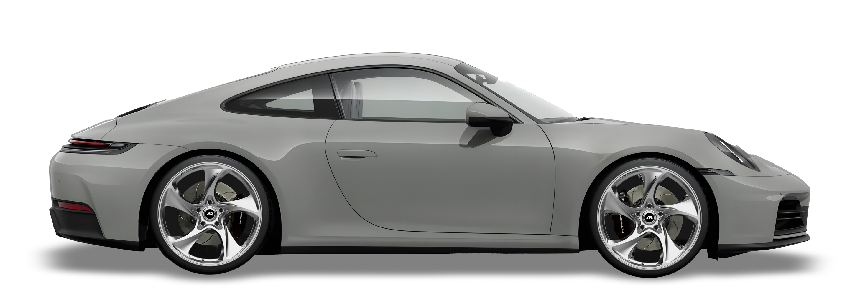Grey Porsche 911  in Aura Forged Precision P759 Custom Forged Wheels