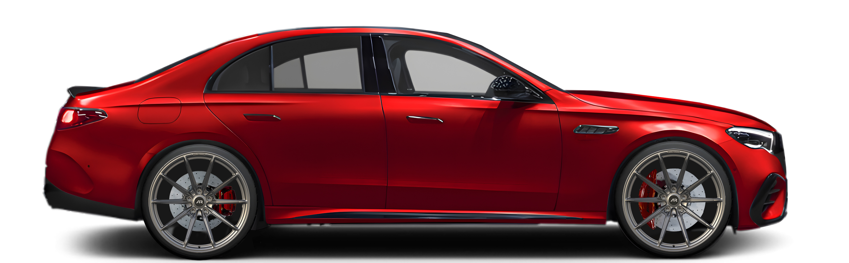 Red Ferrari F90 in Aura Forged Precision P751 Custom Forged Wheels