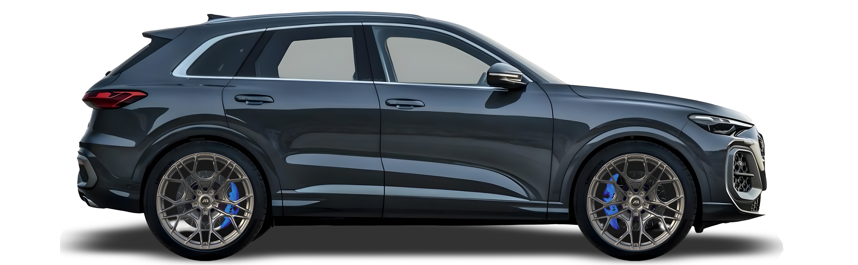 Blue Audi Q5 in Aura Forged Precision P758 Custom Forged Wheels