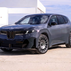 BMW iX3 with Aura Forged AF-06 Forge wheels in satin grey