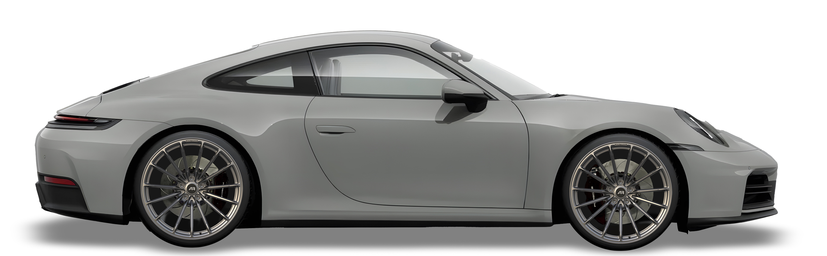 Grey Porsche 911  in Aura Forged Precision P756 Custom Forged Wheels