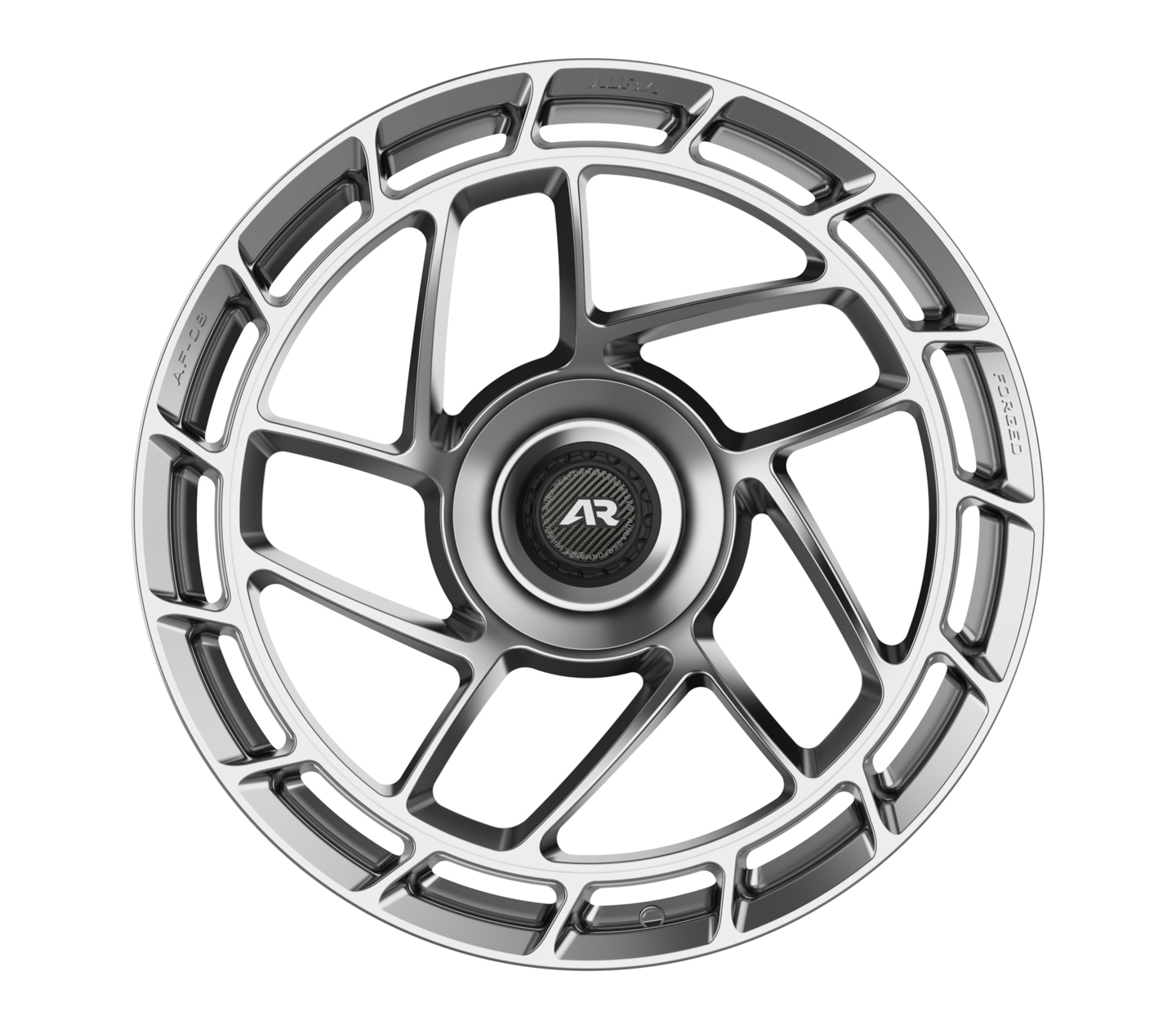 Aura Forged Aero Performance AF-08 Diamond Black with Center-Lock Design Cap