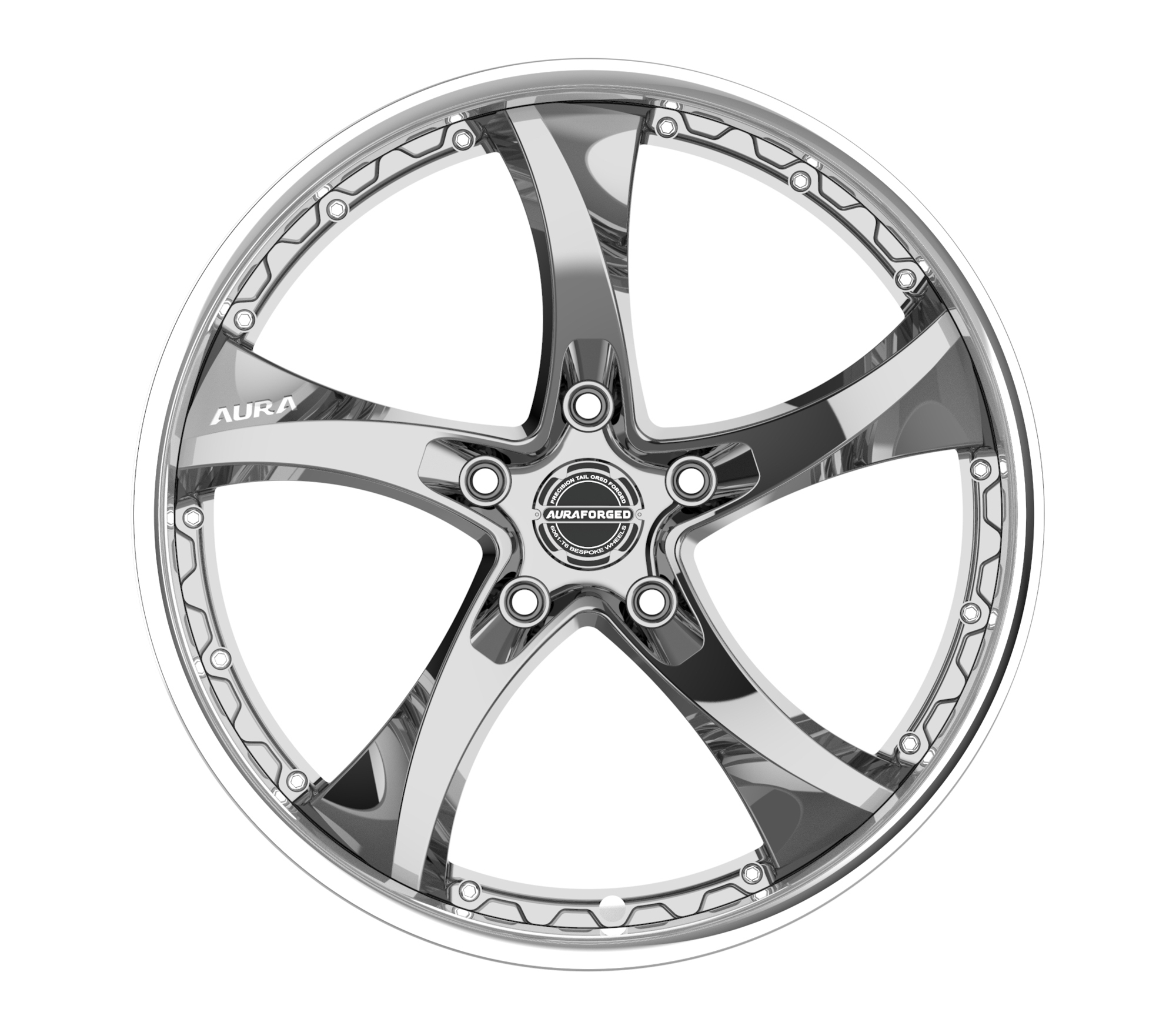 Aura Forged Modular Series AM-07P full polished Wheels