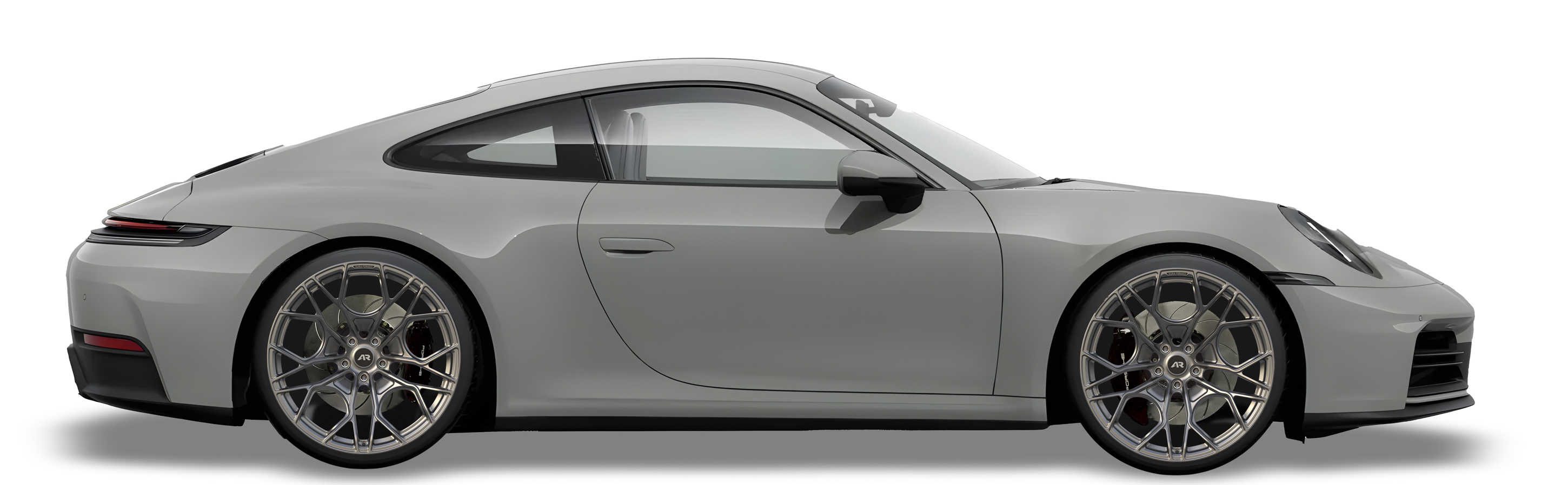 Grey Porsche 911  in Aura Forged Precision P758 Custom Forged Wheels