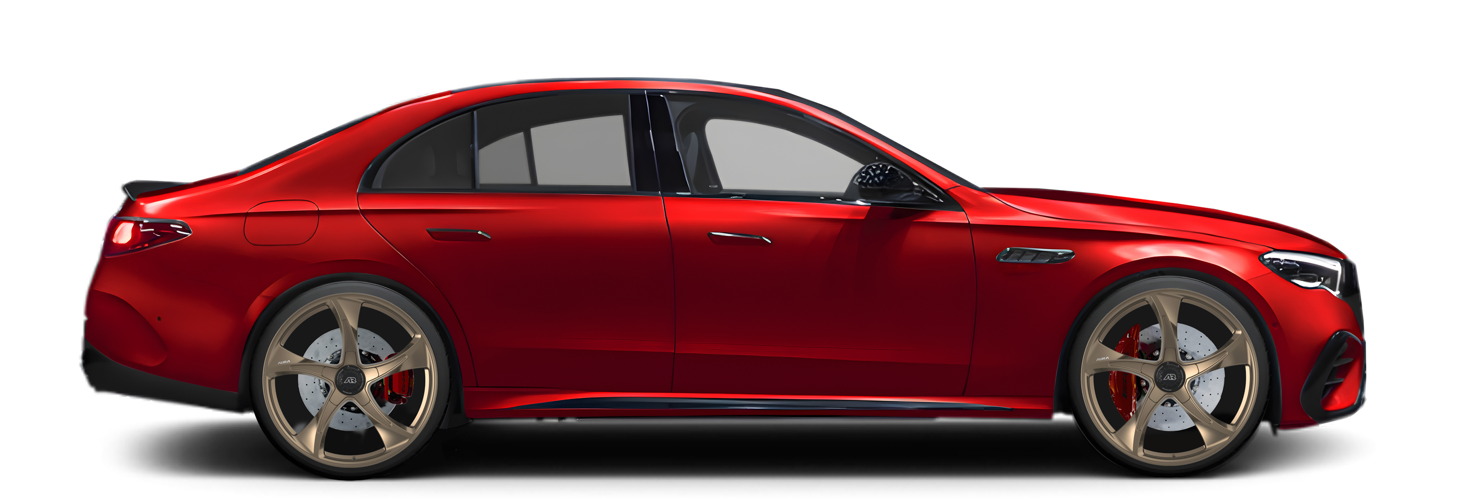 Red Ferrari F90 in Aura Forged Precision P760 Custom Forged Wheels