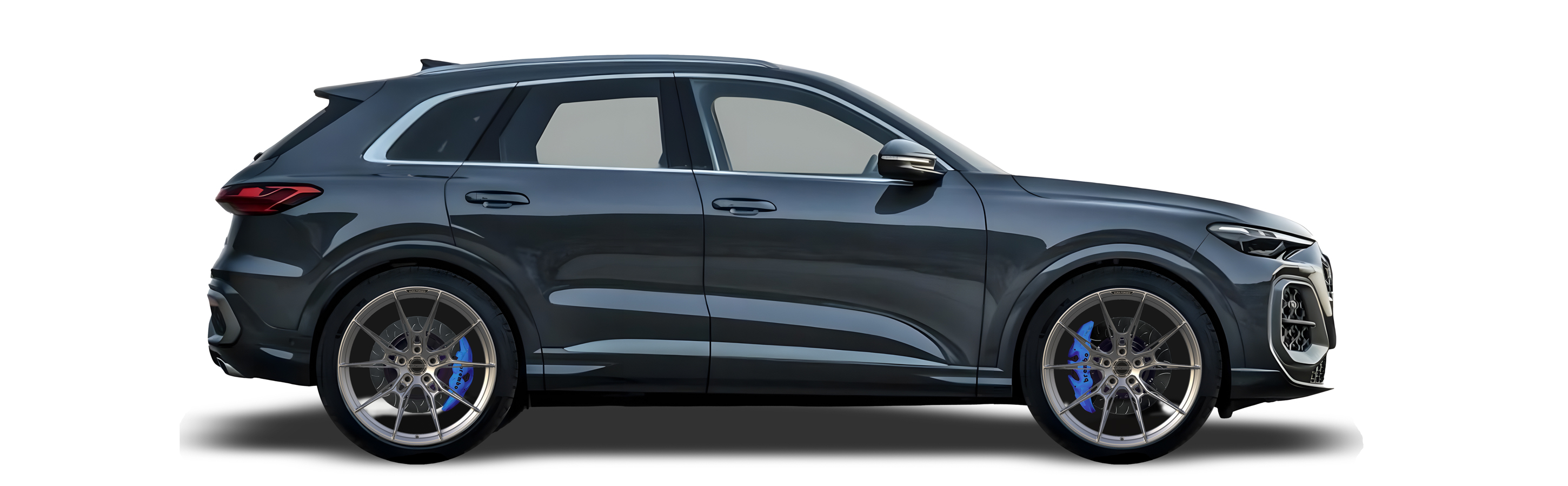 Blue Audi Q5 in Aura Forged Precision P763 Custom Forged Wheels