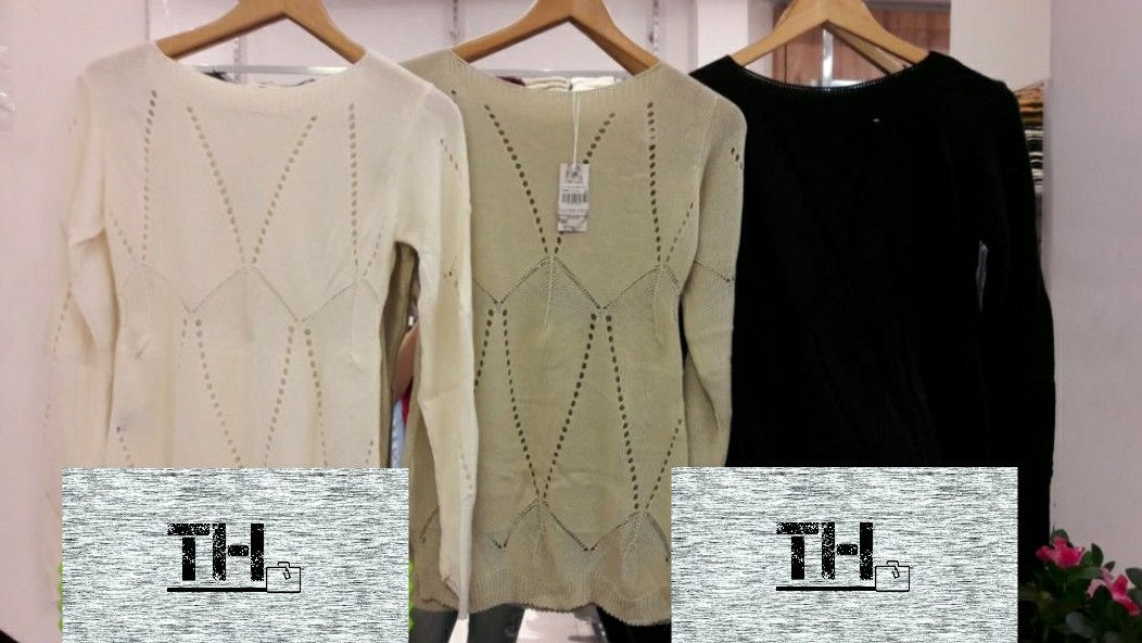 Blusa de tricô manga longa