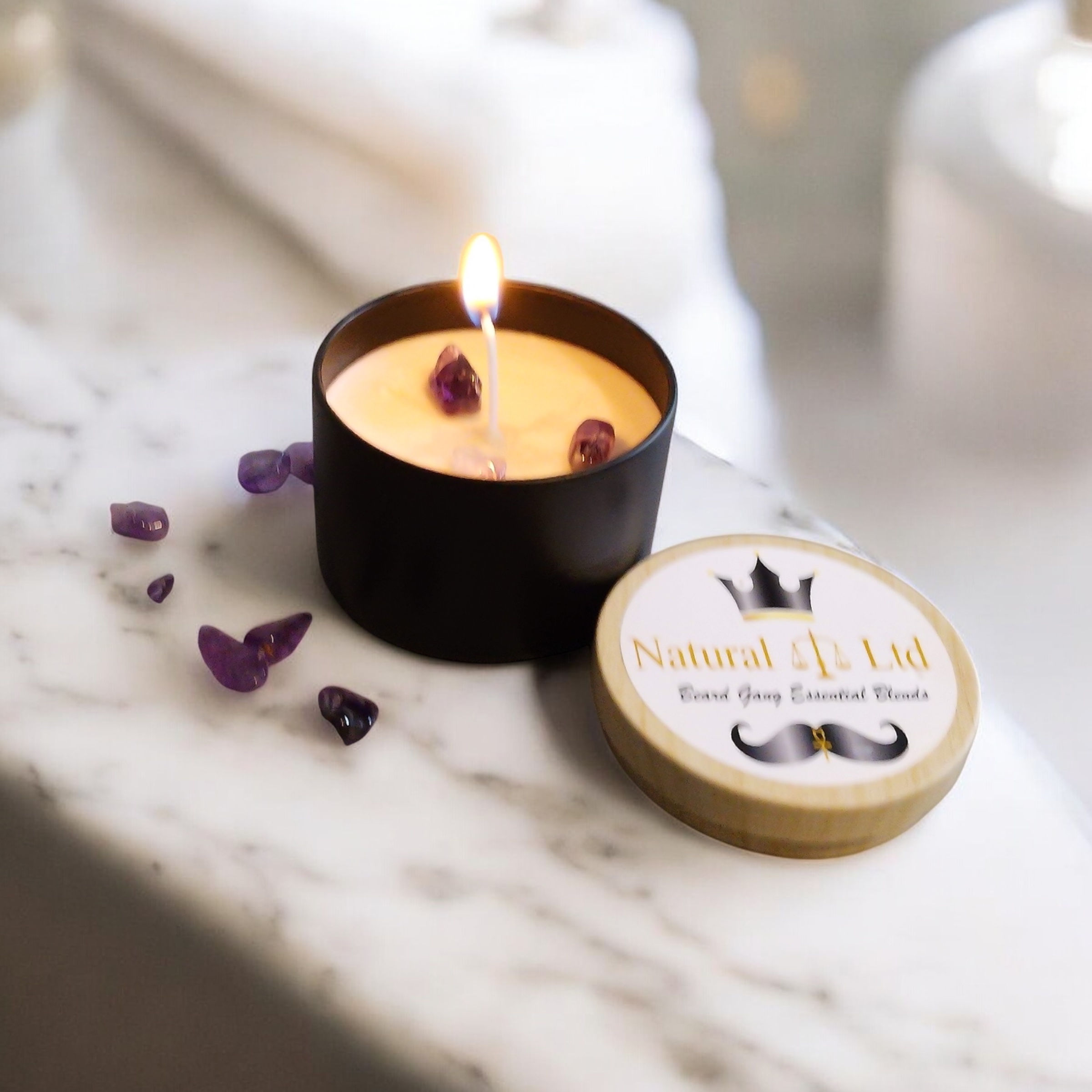 Beard Gang Essential Blendz Candle Collection… III Boss & Amethyst.