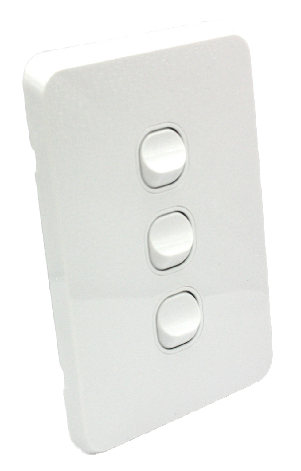 Thumbnail: Ironic 3 Gang 10A Switch White or Matte Black