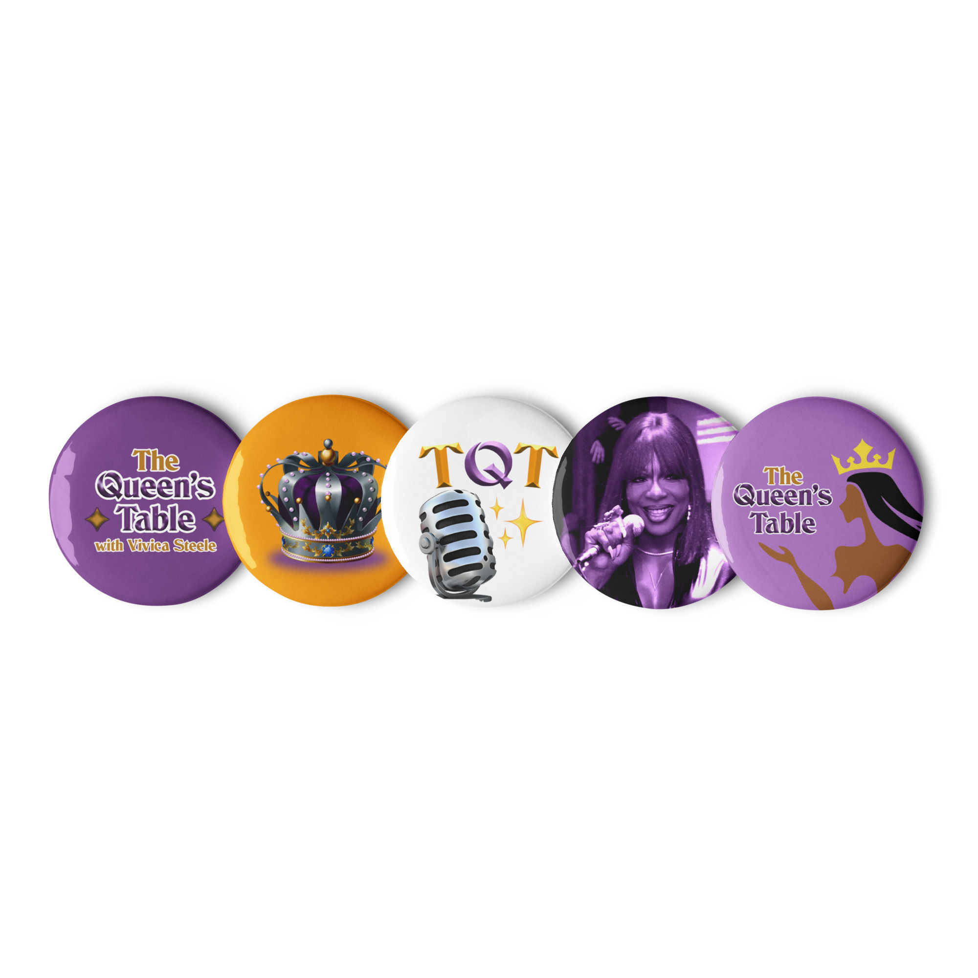 The Queen's Table Pin Set