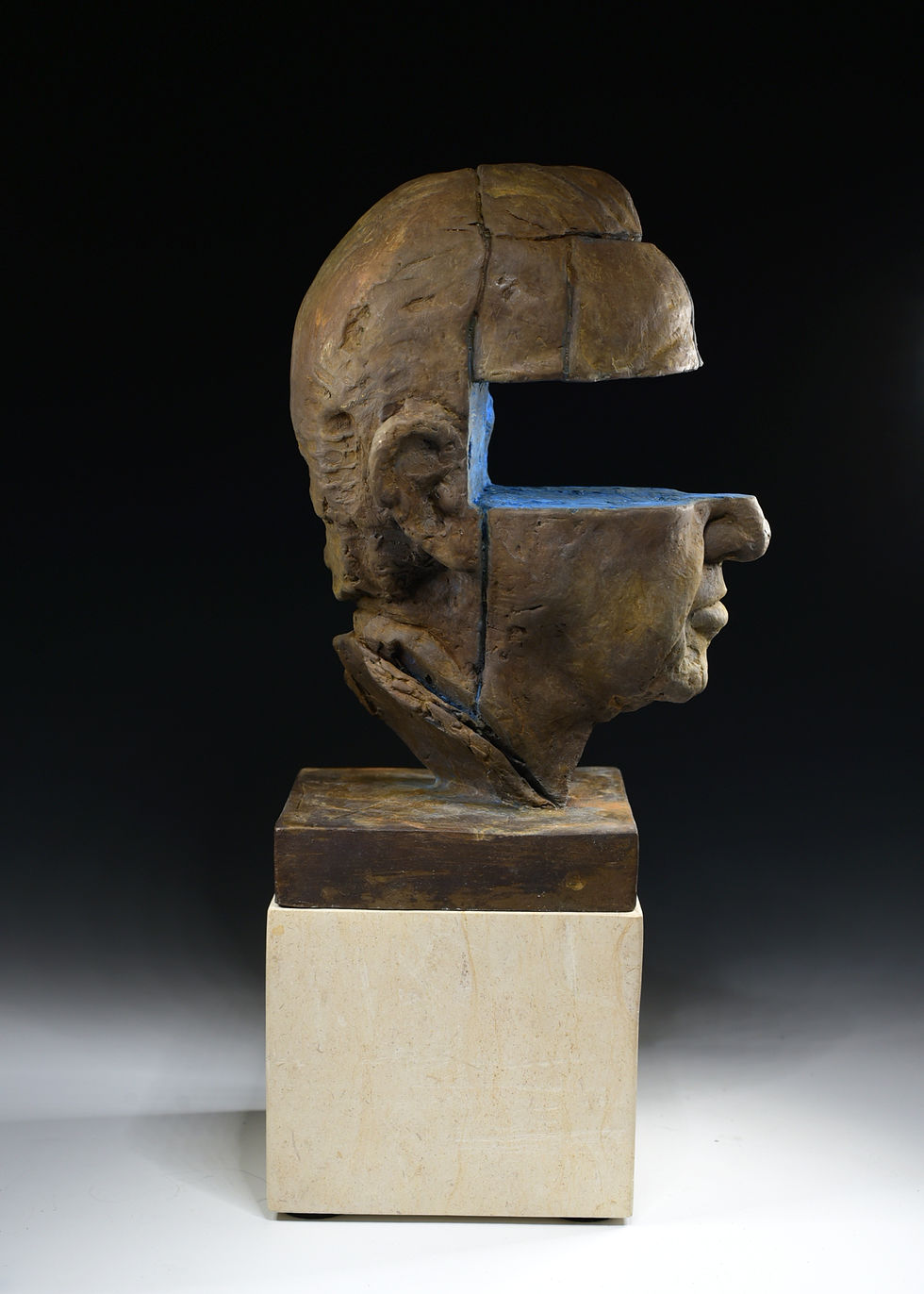 Thumbnail: "Gaze upon" 15"H Figurative 7Ib Bronze  Sculpture  