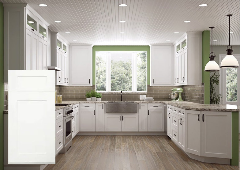 Shaker White Kitchen Cabinets