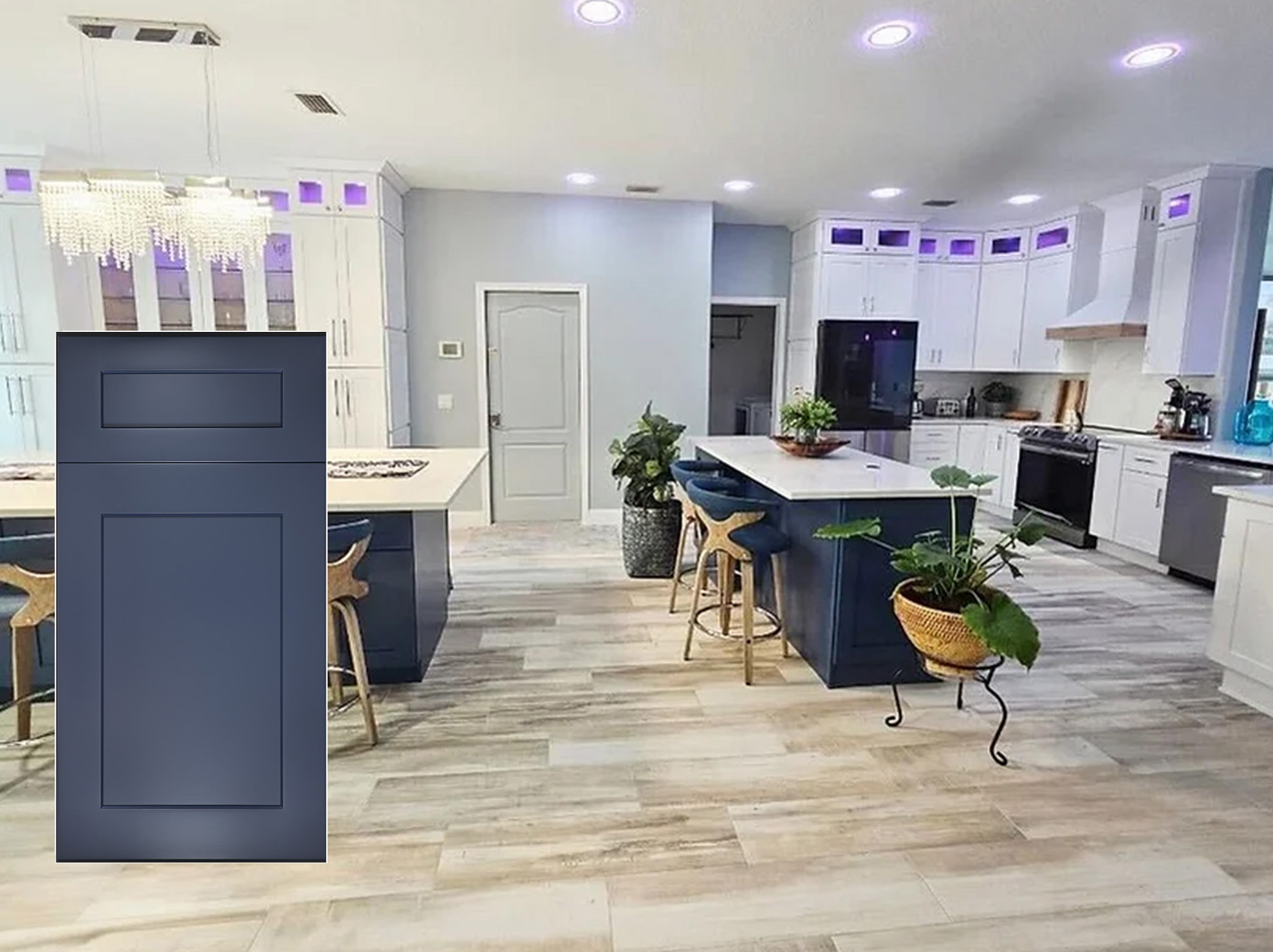 Blue Shaker Kitchen