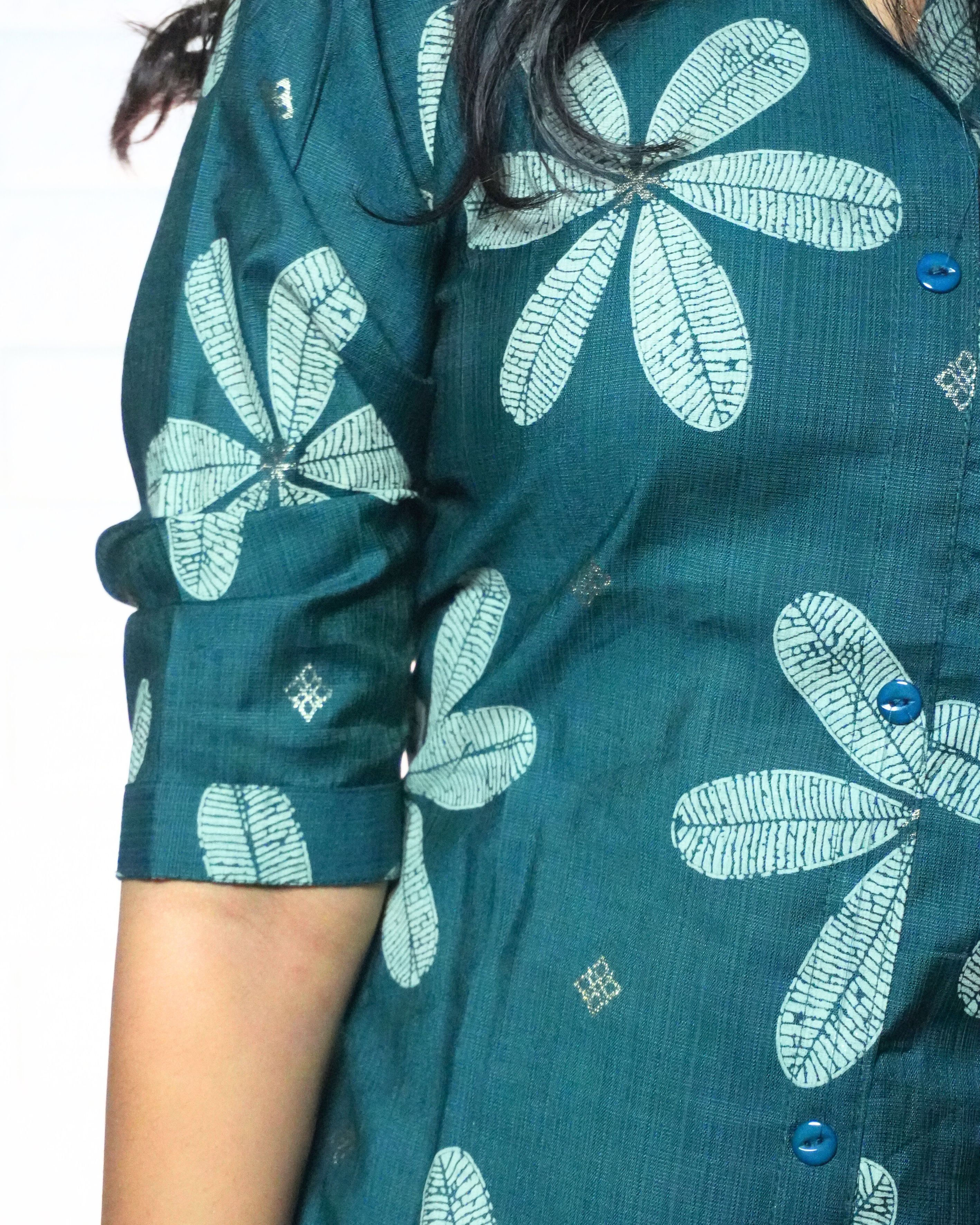 Blue printed co-ord set