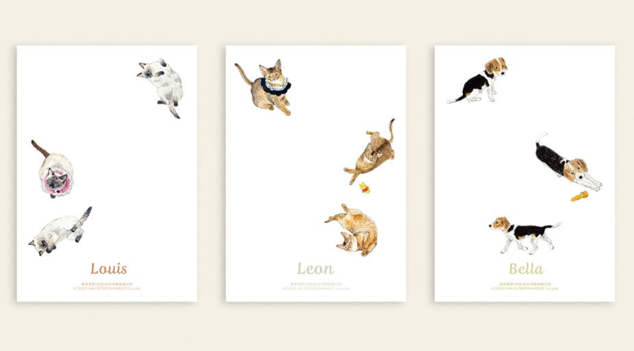 Thumbnail: Our Home:WayV with Little Friends Postcard + Sticker Set