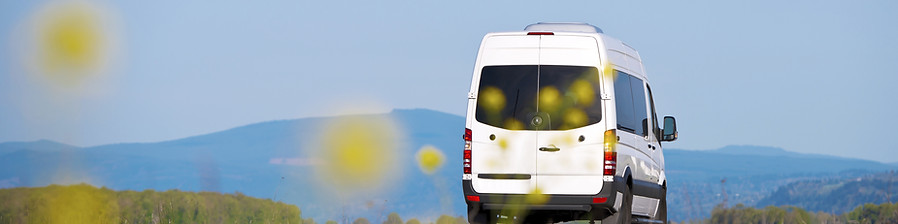 Minibus on the Road