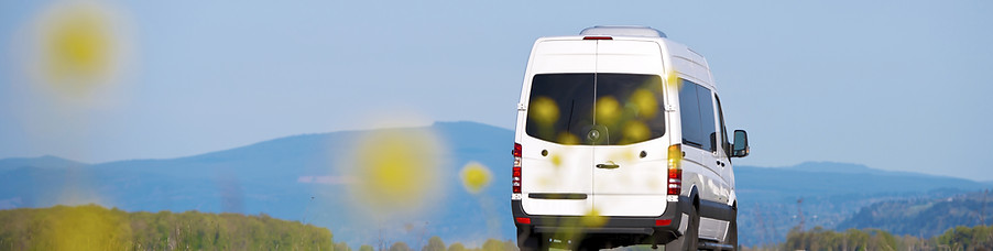 Minibus on the Road