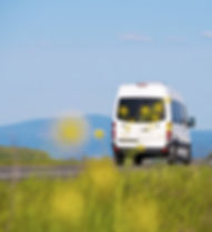 Minibus on the Road