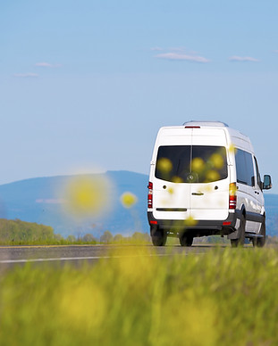 Minibus on the Road
