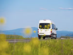 Van On Open Road