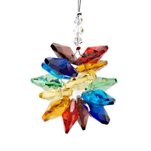 Crystal with Rainbow Cluster