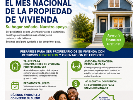 ¡Junio es el Mes Nacional de la Propiedad de la Vivienda!