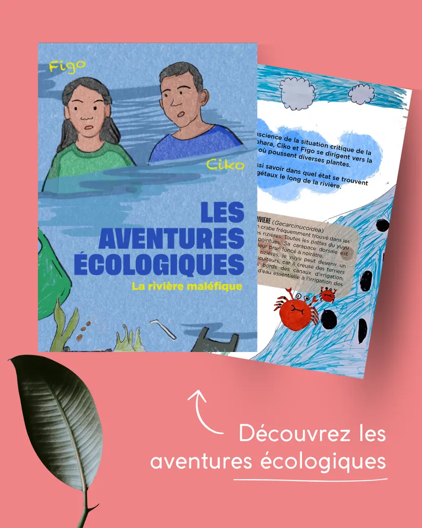 « La rivière maléfique » une histoire créée par les enfants accompagnés sur notre projet en Indonésie